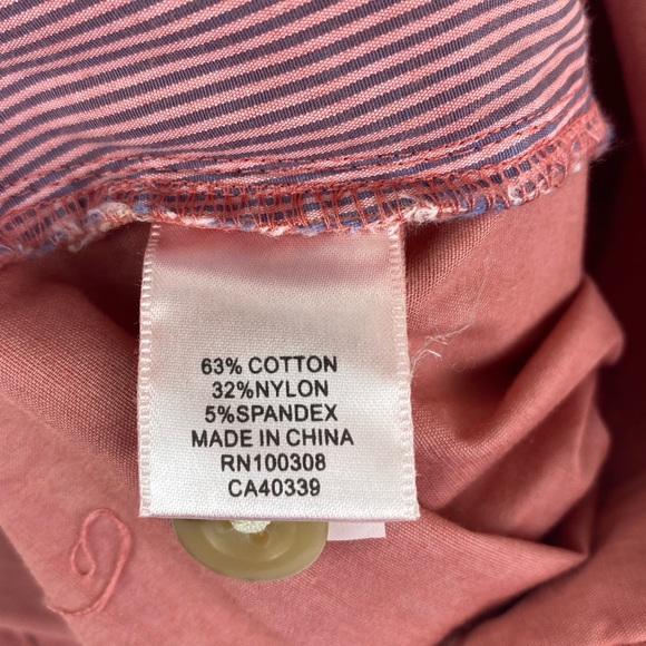 NWT Peter Millar Seaside Golf Shorts Light Cotton Blend Salmon Size 38 $115 - Picture 8 of 9